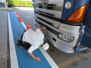 床面の確認中